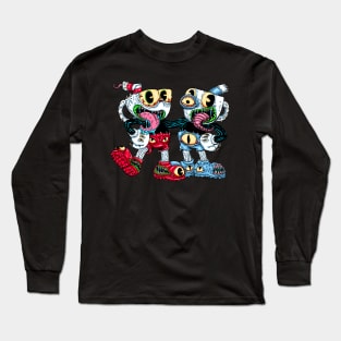 Classic Cartoon Monsters Long Sleeve T-Shirt